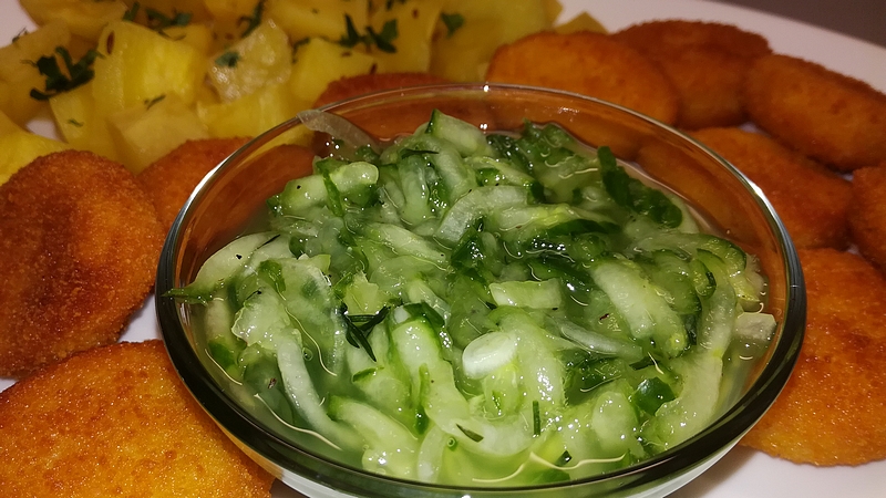 Okurkový salát recept