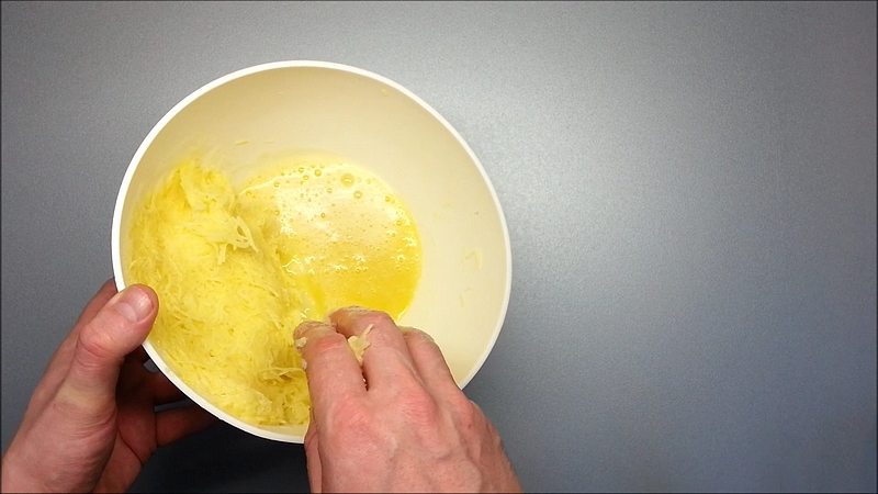 Mačkání brambor škrob