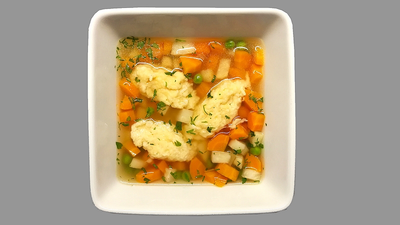 Zeleninová polévka se sýrovými noky recept
