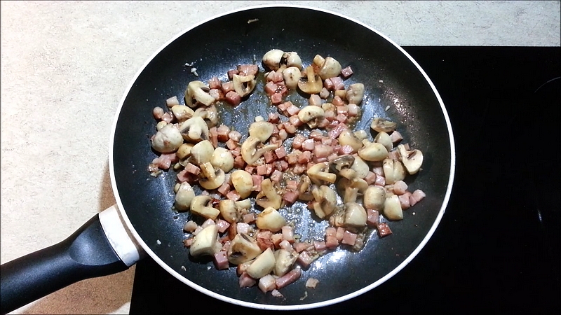 Smažené houby se slaninou recept