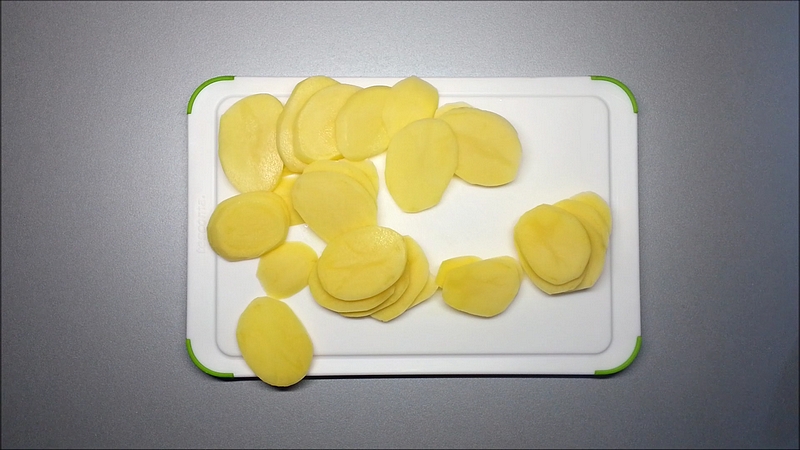 Pečené bramborové plátky v troubě