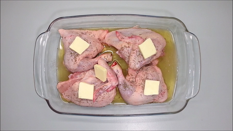 Kuře na másle recept