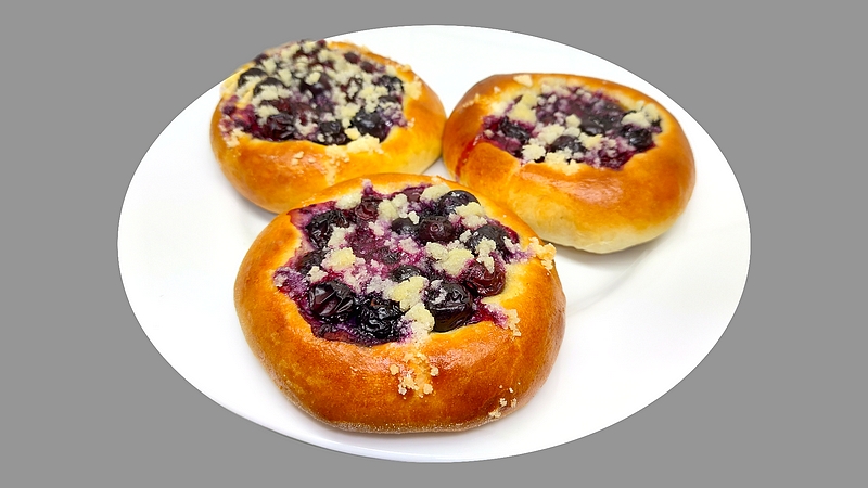 Borůvkové koláče recept