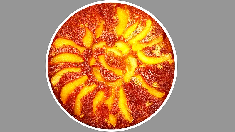 Obrácený jablečný koláč recept