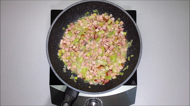 Pórek s anglickou slaninou