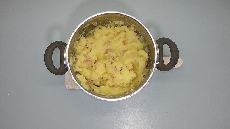 Šťouchané brambory s pórkem