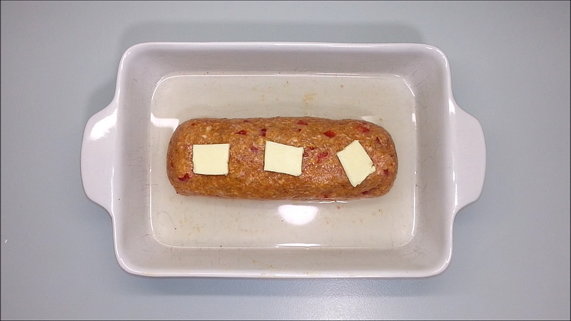 Pečená sekaná s máslem