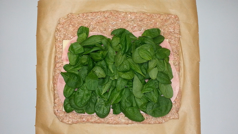 Mleté maso se špenátem