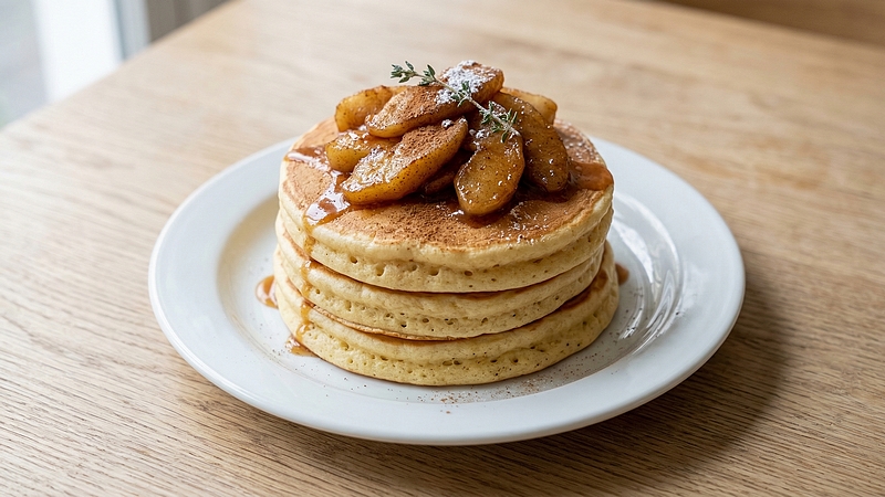 Americké palačinky s horkými jablky