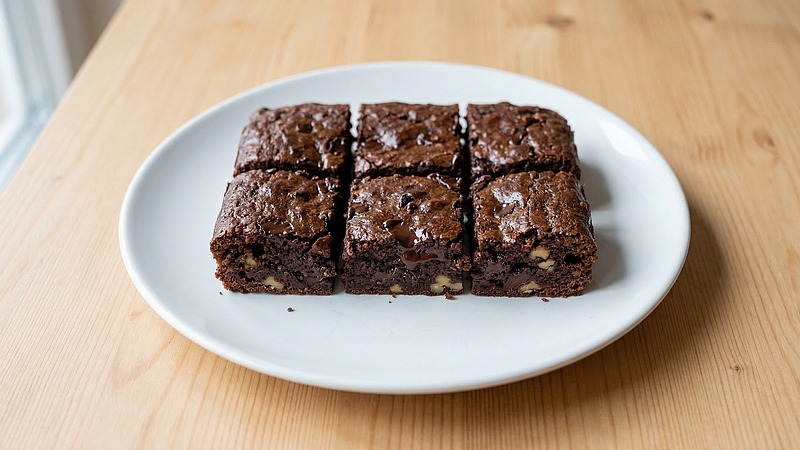 Banánovo-čokoládové řezy: Vláčný moučník s kousky čokolády a ořechy