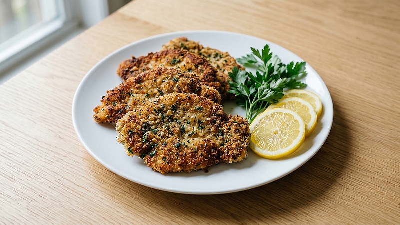 Bylinkové řízky s česnekem: Křupavá kůrka voňavá po čerstvých bylinkách