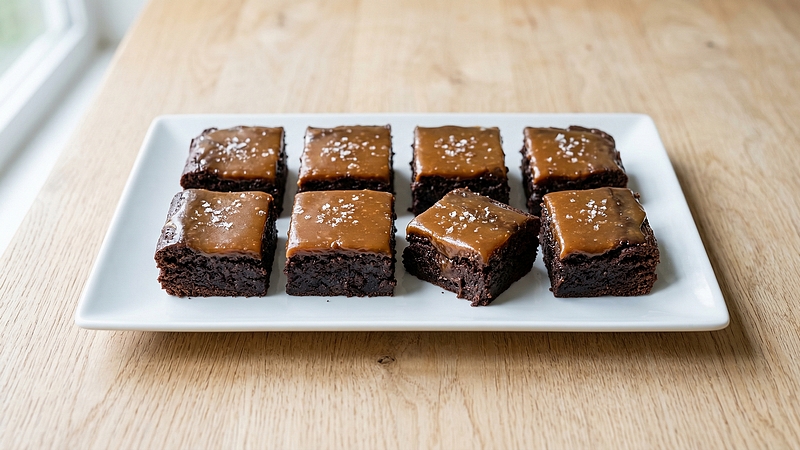 Čokoládové brownies: Vláčný dezert s křupavým slaným karamelem