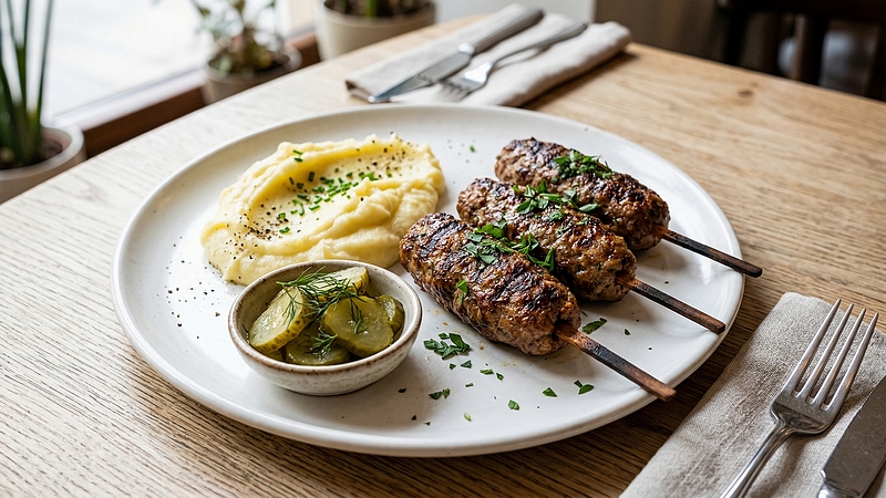 Karbanátky na jehle: Šťavnaté mleté maso s vůní česneku a majoránky