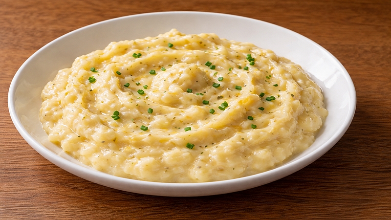 Bramborový sýr s česnekem a bylinkami