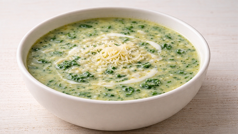 Špenátová polévka se sýrem: Krémová a rychlá