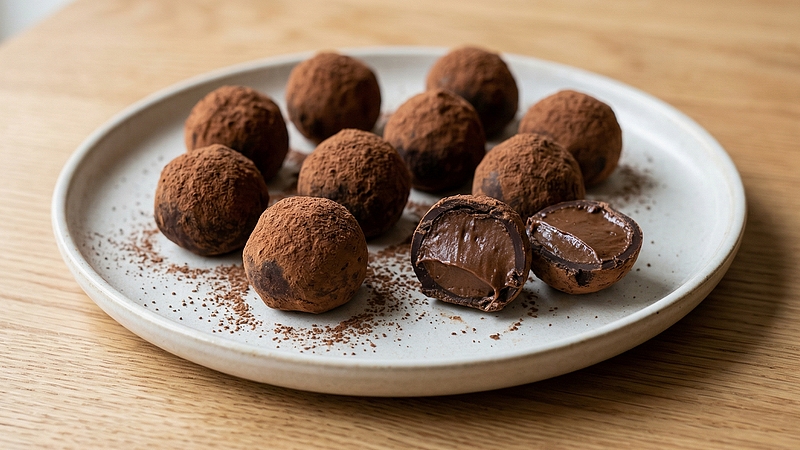 Kávové pralinky z hořké čokolády: Snadný a velice chutný recept