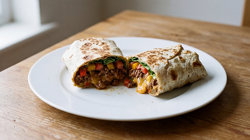Tortilla s mletým masem: Rychlý a šťavnatý wrap plný chuti