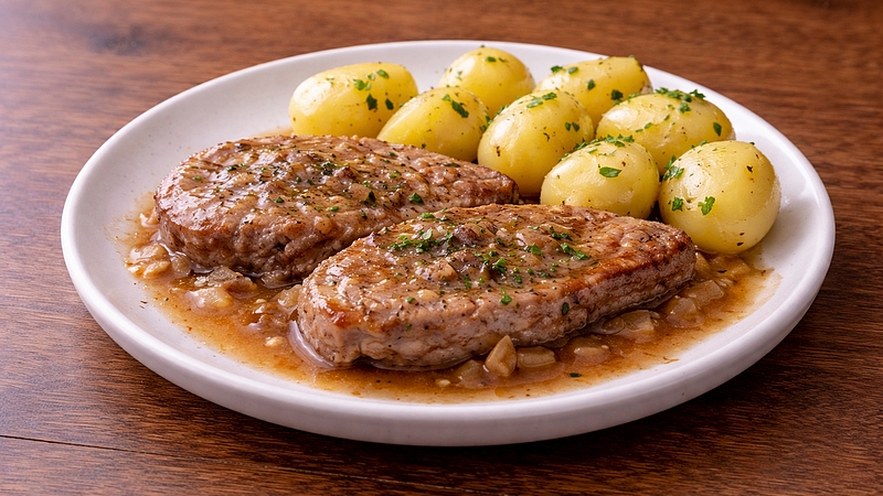 Přírodní vepřové maso: Šťavnatý oběd s jemnou omáčkou