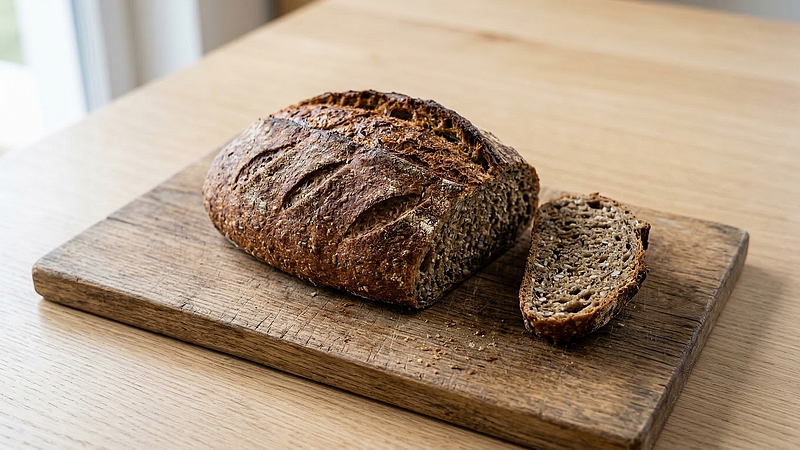 Vícezrnný bochníček: Domácí chléb s křupavou kůrkou a vůní čerstvého pečiva