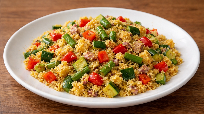 Kuskus se zeleninou na kari: Rychlý a voňavý recept pro celou rodinu