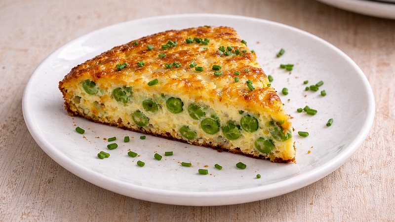 Hrášková frittata