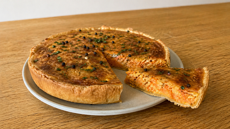 Slaný mrkvový koláč