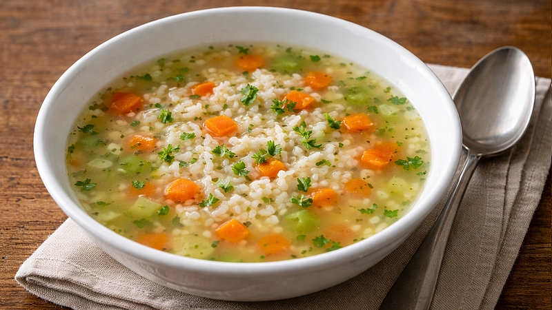 Rýžová polévka: Jednoduchá a lehká domácí klasika