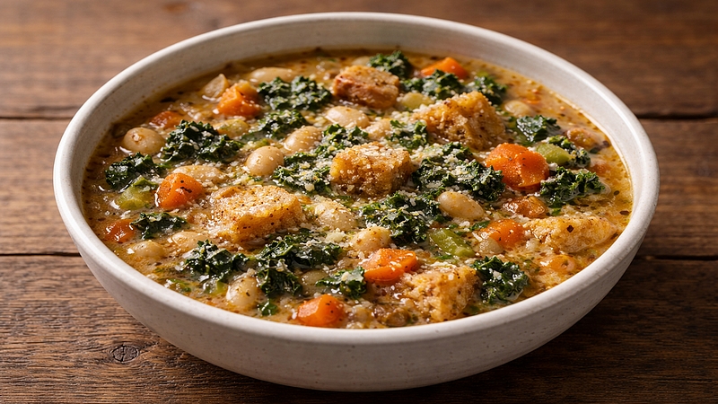 Toskánská fazolová polévka (ribollita): Sytá italská klasika