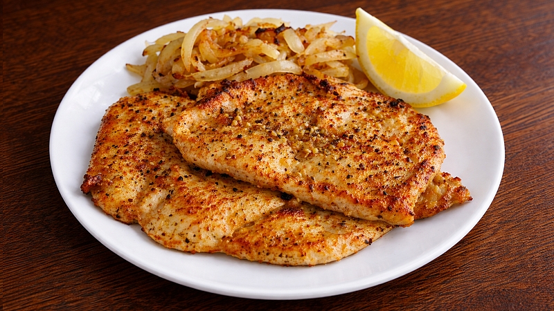 Gyros řízky z kuřecího masa: Rychlé šťavnaté maso na pánvi