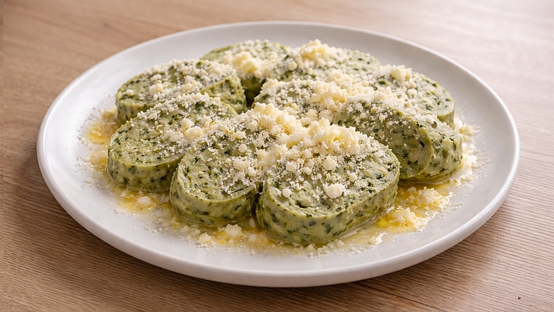 Špenátové knedlíky s tvarohem: Jemné a nadýchané s máslem