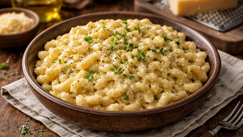 Sýrové špecle: Jednoduché a krémové domácí těstoviny