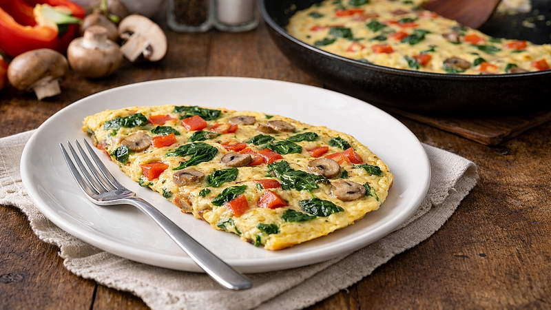 Zeleninová omeleta: Rychlá snídaně plná chuti